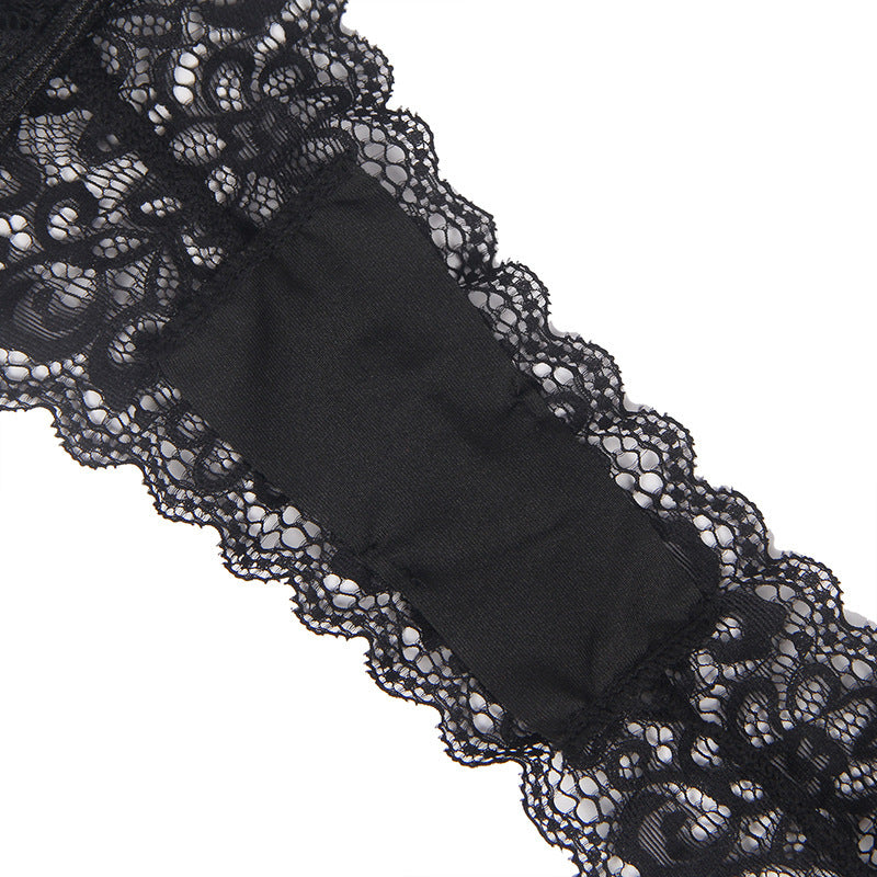 Large Black Babydoll Garter Set