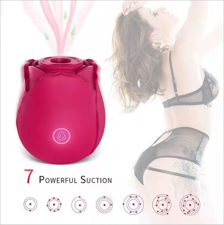 Rose Sucking Tongue Licking Vibrating Egg Female toy
