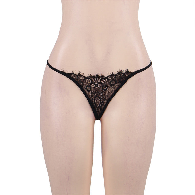 Women Lace Bra Panty Garter Set