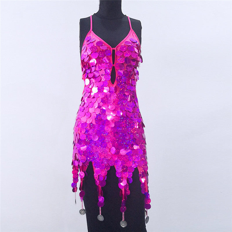 Tassel Sequin Dress