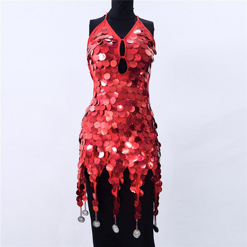 Tassel Sequin Dress