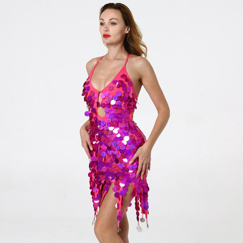 Tassel Sequin Dress