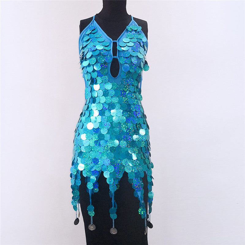 Tassel Sequin Dress
