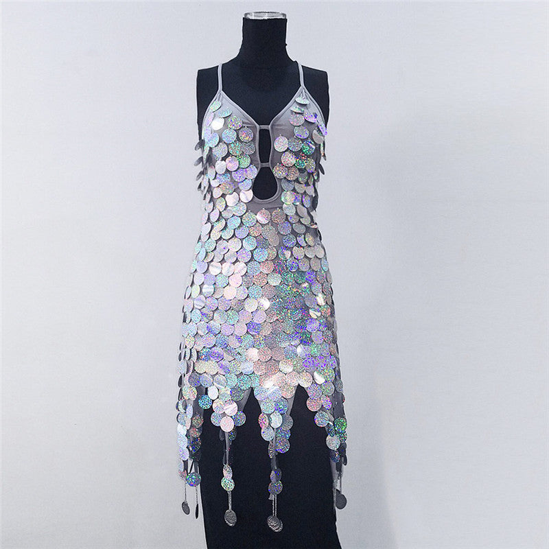 Tassel Sequin Dress