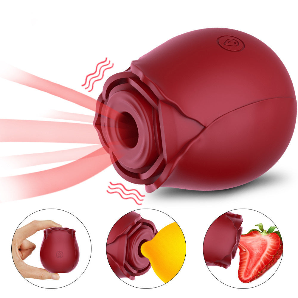 Rose Sucking Tongue Licking Vibrating Egg Female toy