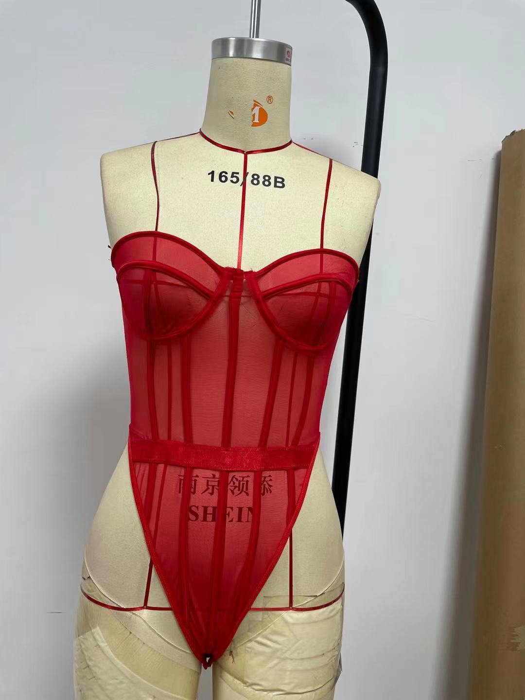 Black Gauze See-through Onesie