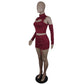 Ladie Eyelet Skort Set