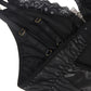 Large Black Babydoll Garter Set