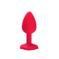 Red Rose Silicone butt plug
