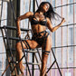 Women's Transparent Lace Underwire Bra Panty Bandage Set