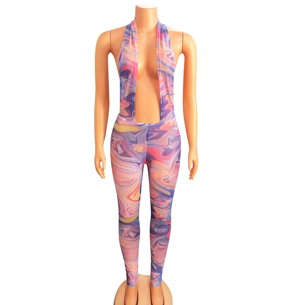 Backless see through Jumpsuit