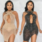 Women's Sexy Mesh  Nightclub Party Dress
