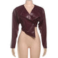 PU Leather Crop Top Jacket