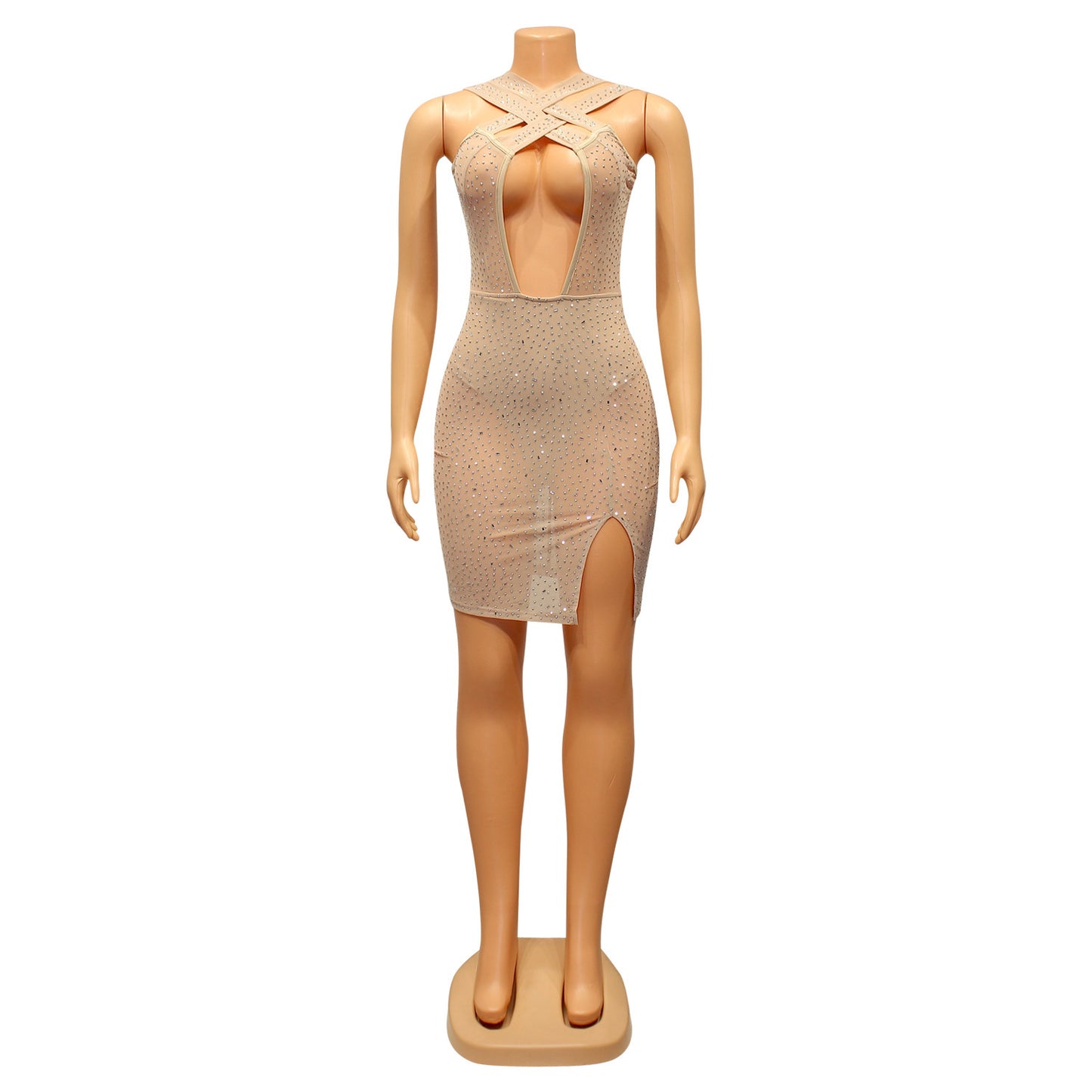 Women's Sexy Mesh  Nightclub Party Dress
