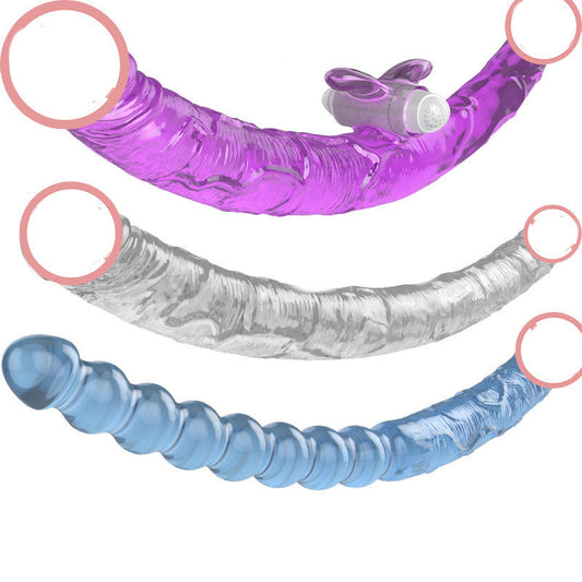 Female Double-headed 3-in-1 Vibrating Dildo