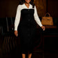 Long Sleeve Suit w/ Collar Dress