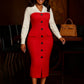 Long Sleeve Suit w/ Collar Dress