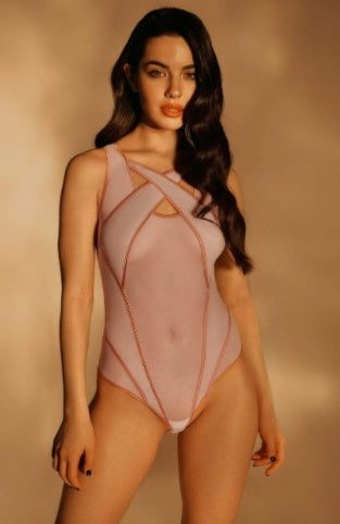 Sexy Mesh X Strapped Onesie