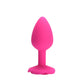Red Rose Silicone butt plug